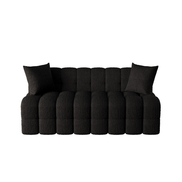 Somubi Teddy Velvet Sofa Seat & Backrest Wayfair